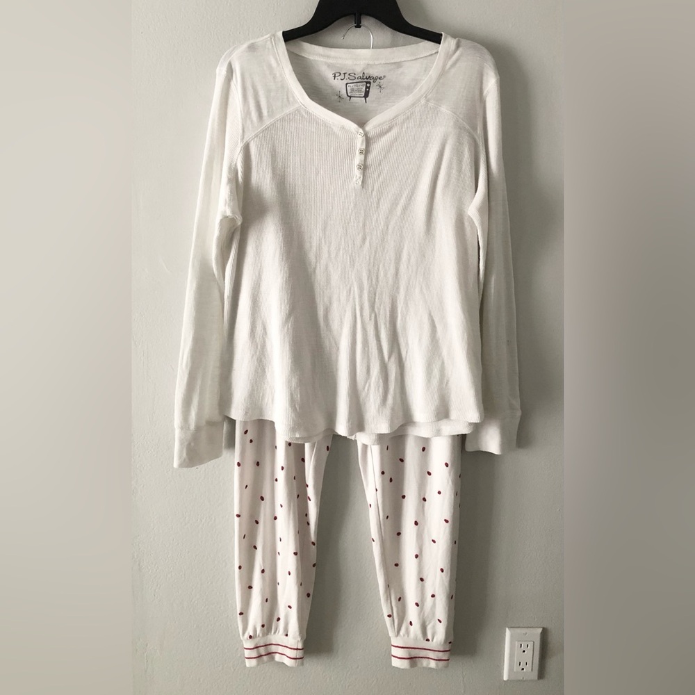 P.J. Salvage Henley Ladybug Pajama Set
